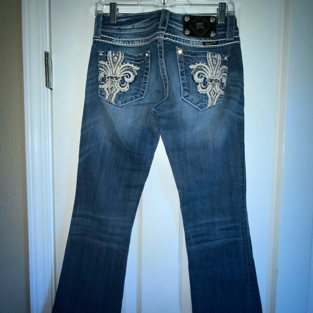 Miss Me embellished distressed jeans sz 26 short